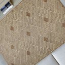 Ver imagem 1 de Tapete para Sala 1,00m x 1,50m Sisal Antiderrapante Sem Pelo Lâncer - 575 TERRACOTA