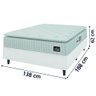 Cama Box Casal Colchão Espuma D33 Pillow Top Van Gogh 138x188x67cm Hellen - 4