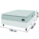 Ver imagem 4 de Cama Box Casal Colchão Espuma D33 Pillow Top Van Gogh 138x188x67cm Hellen