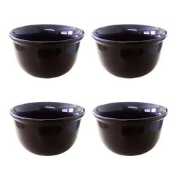 Kit Cumbuca Cerâmica Marrom 470ml - 4 Peças - 1