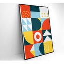 Ver imagem 3 de Quadro Geométrico Colorido 11 40x60 Cm Tecido Canvas