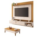 Ver imagem 1 de Home Suspenso Zenith Off White Cinamomo com Mesa de Centro Liz Off White Cinamomo - Hb Móveis
