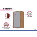 Ver imagem 4 de Armário Aéreo Cozinha Celeste 1 Porta 40cm Cin/Platina MGM