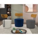 Ver imagem 2 de Poltrona Decorativa 54cm Inter Linho Cinza - Sallar Home