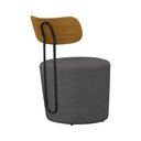 Ver imagem 6 de Poltrona Decorativa 54cm Inter Linho Cinza - Sallar Home