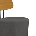 Ver imagem 5 de Poltrona Decorativa 54cm Inter Linho Cinza - Sallar Home