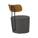 Ver imagem 6 de Poltrona Decorativa 54cm Inter Linho Cinza - Sallar Home