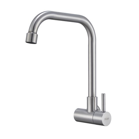 Torneira Inox Cozinha Giratória Parede Longa Nox16d Doan