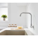 Ver imagem 3 de Torneira Inox Cozinha Giratória Parede Longa Nox16d Doan