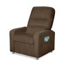Poltrona do Papai Reclinável Confortável Suede Marrom - 5