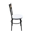 Ver imagem 5 de 2 Cadeiras Pretas para Cozinha Viena Cappuccino Premium Assento Branco