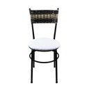 Ver imagem 3 de 2 Cadeiras Pretas para Cozinha Viena Cappuccino Premium Assento Branco