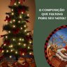 Saia Tapete Base Árvore de Natal Modelo 7 Decoração Papai Noel Enfeite Natalino Luxo Luvinco - 7