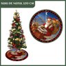 Saia Tapete Base Árvore de Natal Modelo 7 Decoração Papai Noel Enfeite Natalino Luxo Luvinco - 3
