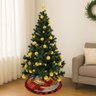 Saia Tapete Base Árvore de Natal Modelo 7 Decoração Papai Noel Enfeite Natalino Luxo Luvinco - 10
