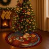 Saia Tapete Base Árvore de Natal Modelo 7 Decoração Papai Noel Enfeite Natalino Luxo Luvinco - 6