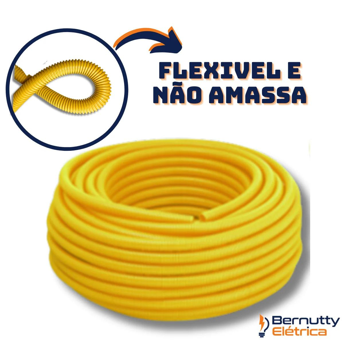 Kit Conduite Corrugado 1/2 10 Metros + 5 Caixinhas 4/2 Preta ...