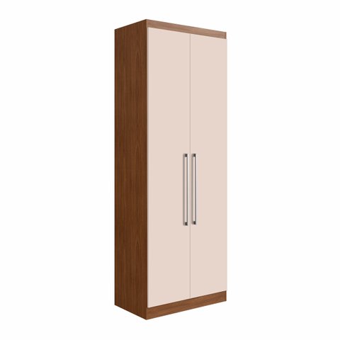 Armário Modulado com 2 Portas 78 x 218 x 47 Cm MDP Freijó Off White ClickLar
