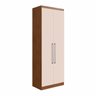 Armário Modulado com 2 Portas 78 x 218 x 47 Cm MDP Freijó Off White ClickLar - 1