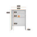 Ver mais imagens de Modulado Casal Completo 6 Portas 8 Gavetas - Linea-branco - Móveis Novo Horizonte