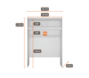 Ver mais imagens de Modulado Casal Completo 6 Portas 8 Gavetas - Linea-branco - Móveis Novo Horizonte