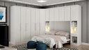 Ver imagem 1 de Modulado Casal Completo 6 Portas 8 Gavetas - Linea-branco - Móveis Novo Horizonte
