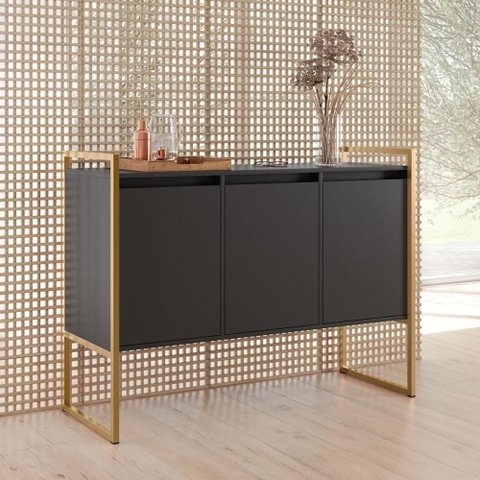Buffet Aparador Sala Industrial 3 Portas
