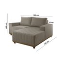 Ver imagem 5 de Sofá Boreal de 185cm B25 Chaise Lado Direito Meu Sofá Online
