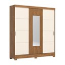 Ver imagem 1 de Guarda Roupa 3 Portas Deslizantes 2 Gavetas Nature/off White