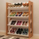 Ver imagem 1 de Closet Modulado Aberto 4 Prateleiras Multiuso 69cm Az1025 Tecno Mobili - Amêndoa/branco