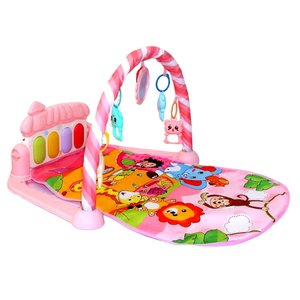 Tapete Infantil De Atividades Com Piano Floresta Rosa COLOR BABY
