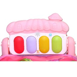 Tapete Infantil De Atividades Com Piano Floresta Rosa COLOR BABY - 4