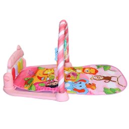 Tapete Infantil De Atividades Com Piano Floresta Rosa COLOR BABY - 3