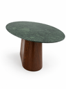 Ver imagem 3 de Mesa de Jantar Oval Verde Guatemala 140x90cm Cone - Pau Ferro