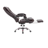 Cadeira de Escritório Presidente 7 Pontos com Apoio Aos Pés Coffee - 4