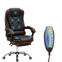 Ver imagem 3 de Cadeira de Escritório Presidente 7 Pontos com Apoio Aos Pés Coffee