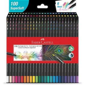 Lápis de Cor Supersoft 100 Cores Faber-castell