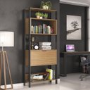 Ver imagem 3 de Estante para Escritório Home Office com Porta Montana/Preto 3000