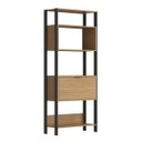 Ver imagem 1 de Estante para Escritório Home Office com Porta Montana/Preto 3000