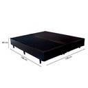 Ver imagem 3 de Cama Box Queen 158 Tecido Sintético Preto com Colchão Toronto Molas Ensacadas Branco D33
