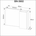 Ver imagem 2 de Conjunto Kit para banheiro 80cm com Gabinete espelheira e cuba CJ43018-113 Móvel na Caixa Videira Am