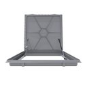 Ver imagem 3 de Tampa Piscina Casa Máquina 1x1m Articulada Rebaixada Cinza