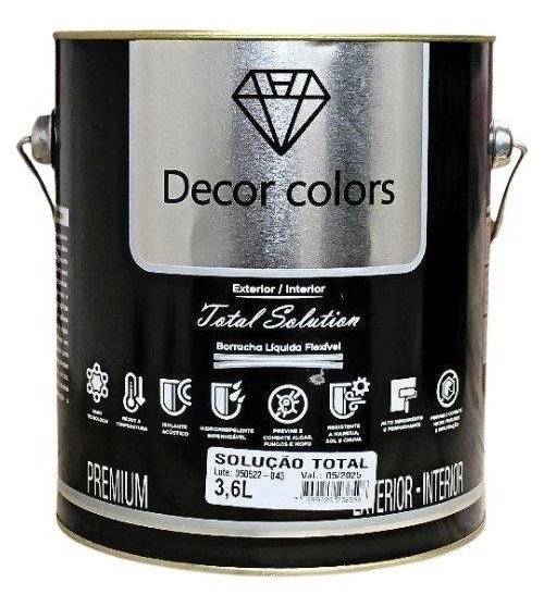 Tinta Emborrachada Decor Colors 3,6lts - Cor Branco - 3