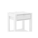 Ver imagem 5 de Mesa Cabeceira AZ1016 c/ 1 Gaveta Branco - Tecno Mobili