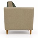 Ver imagem 3 de Kit 2 Poltronas Aviv para Sala Escritório Recepção Linho Premium Easy Clean Corino Premium Luxo