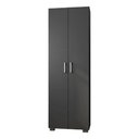 Ver imagem 1 de Estante de Livros para Escritório Mdp Texturizado Home Office Portas Grandes Alf Preto G47 - Gran Be