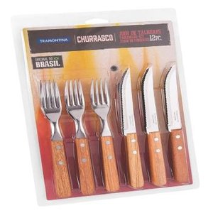 Jogo de Talheres Churrasco Tramontina 12 Pecas - 22399/030