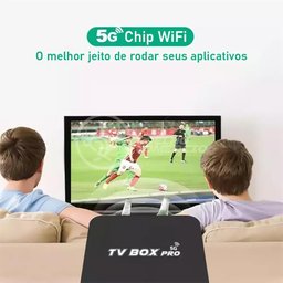 Tv Box Pro Aparelho Android 8Gb Ram + 128Gb Rom Full Hd 4K Wifi 5G Transforme Sua Tv Em Smart - 4