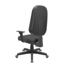 Ver imagem 3 de Cadeira Presidente Escritório Com NR17 Operativa Backsystem com Costura Braço Regulável Preto Plaxme