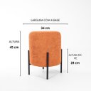 Ver imagem 3 de Kit 02 Puff Siena Decorativo Redondo Puffe Sala Quarto